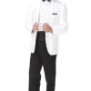 White Dinner Jacket with Shawl lapel