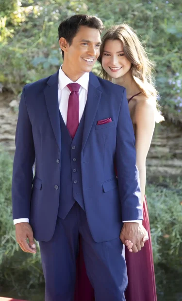 Cobalt Blue Suit with notch lapel