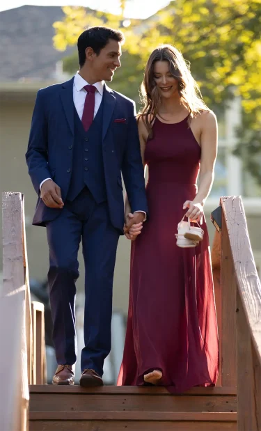 Cobalt Blue Suit with notch lapel