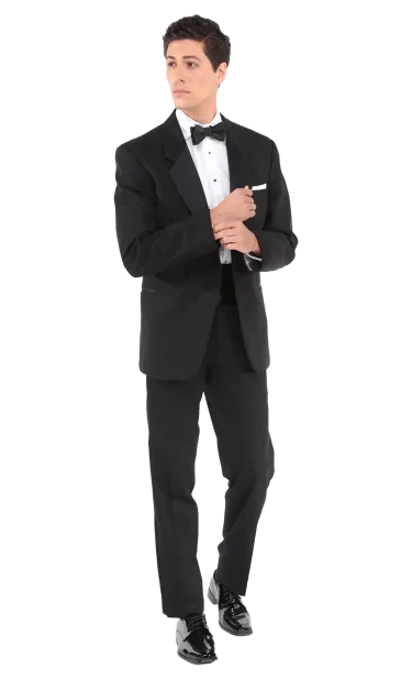 One button black notch tuxedo