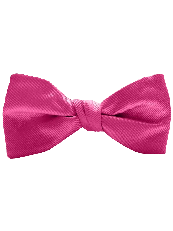 Bright Fuchsia Modern Solid Bow Tie