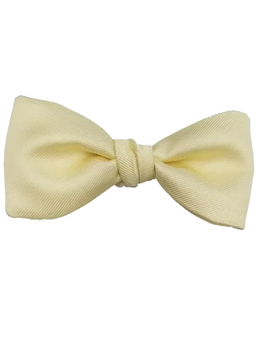 Buttercream Modern Solid Bow Tie