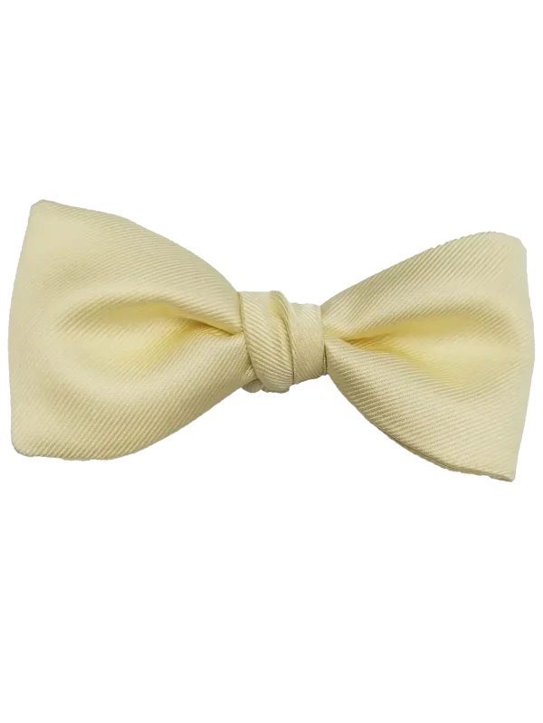 Buttercream Modern Solid Bow Tie