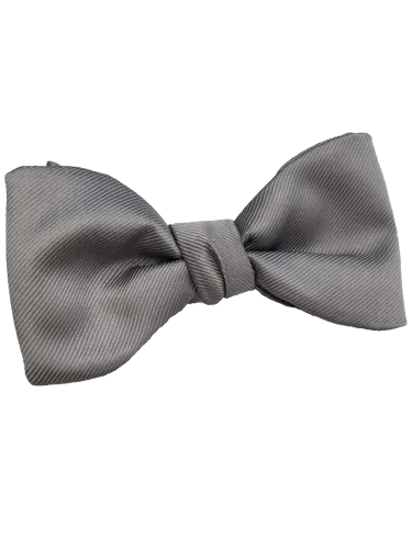 Smoke Modern Solid Bow Tie