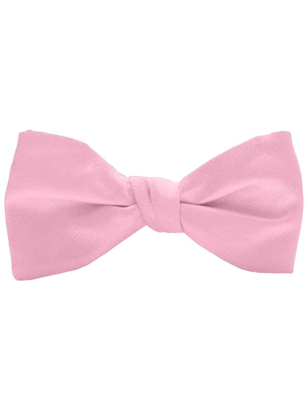 Tea Rose Modern Solid Bow Tie