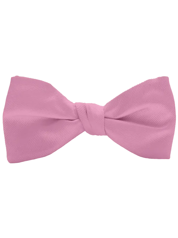 Tickled Pink Modern Solid Bow Tie