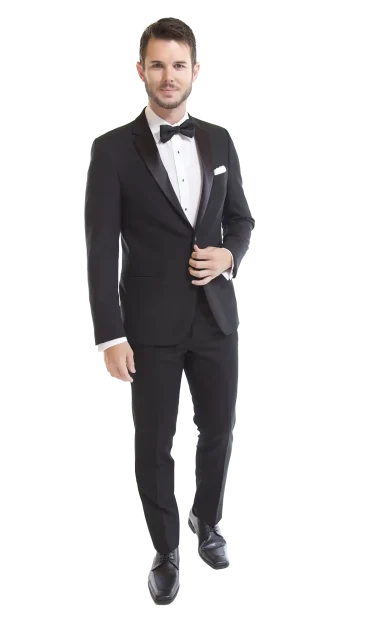 One button black notch tuxedo