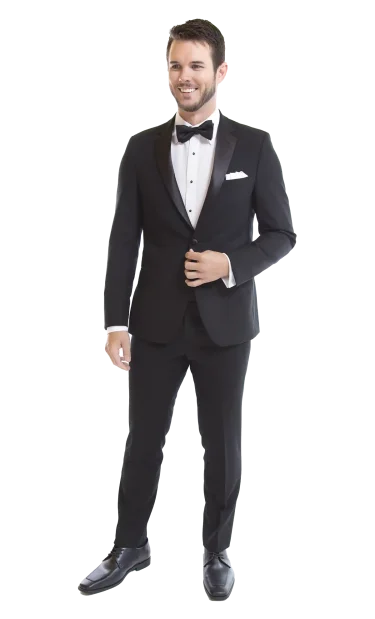 One button black notch tuxedo